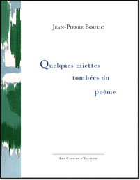Jean-Pierre Boulic, recueil, poésie
